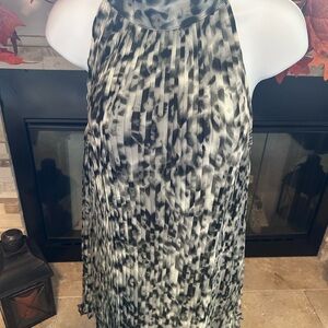 Sunny Taylor Black and Gray Satin Dress